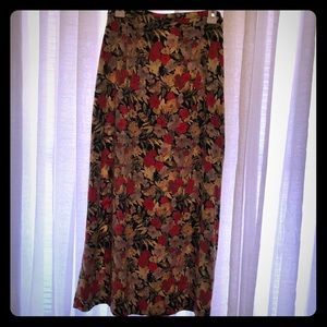 Floral ankle length skirt